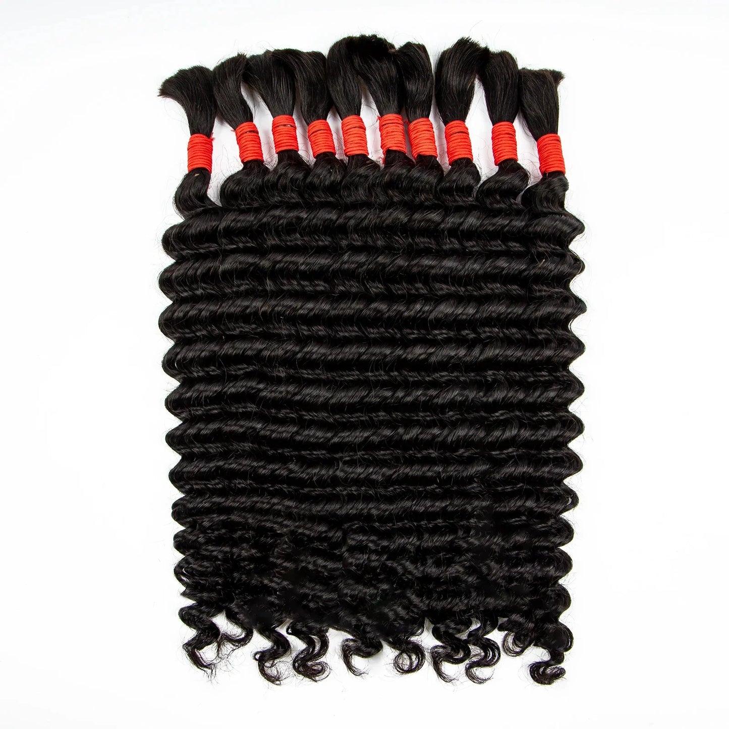 V Beauty Human Hair Braiding Hair Bundles for Boho Braids No Weft Human Hair Bulk 200g Wet and Wavy Hair Extensions