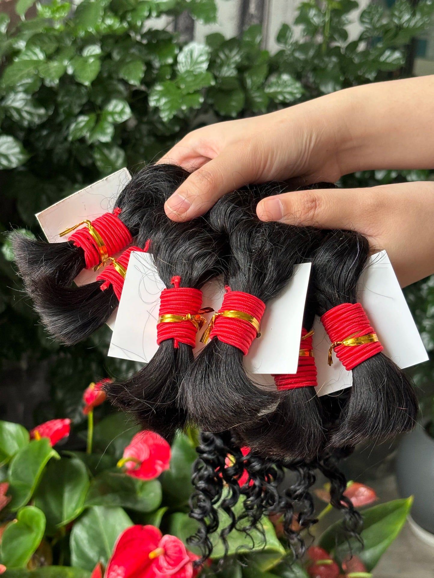 V Beauty Human Hair Braiding Hair Bundles for Boho Braids No Weft Human Hair Bulk 200g Wet and Wavy Hair Extensions